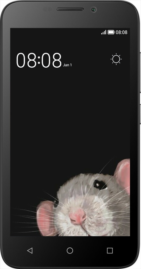 Силиконовый чехол The Peeking Rat для Huawei Ascend Y5C - 6442u-146 изображение 