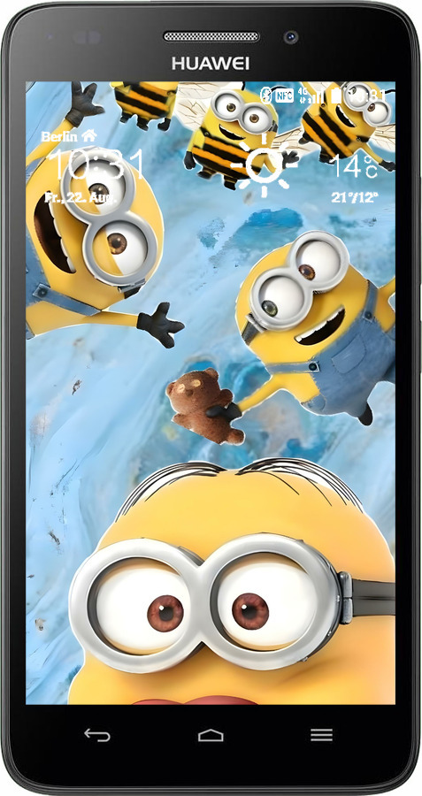 Силіконовий чехол Миньоны для Huawei G620S - 6386u-328 изображение 