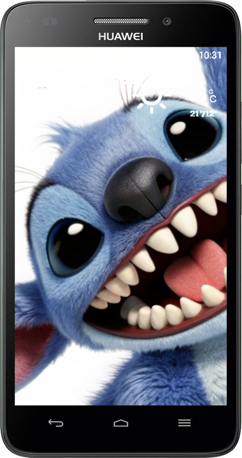 Силиконовый чехол Стич для Huawei G620S - 6684u-328 изображение 