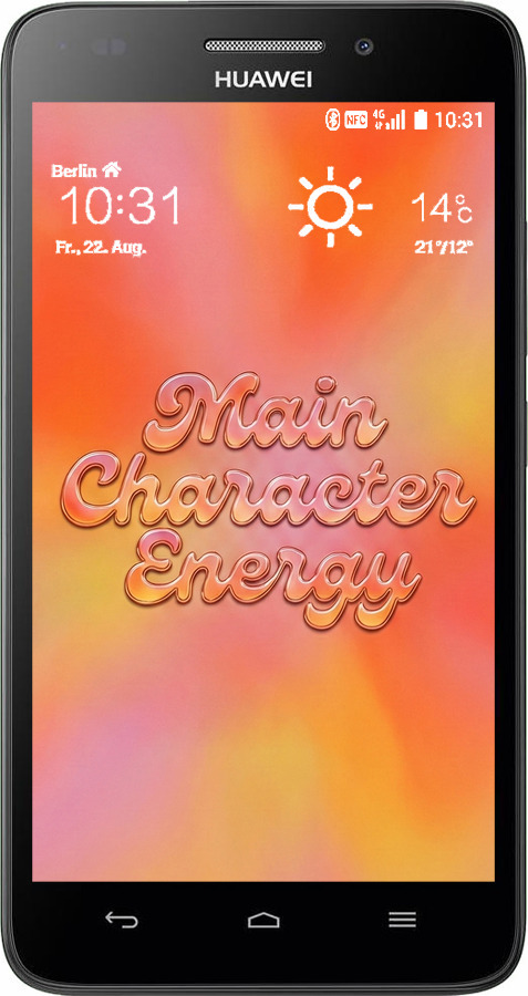 Силиконовый чехол Aura Gradient Main Character Energy Aesthetic Y2K для Huawei Honor 4 Play - 6783u-213 изображение 