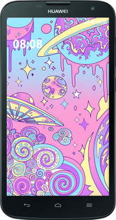 Силиконовый чехол Розовая галактика для Huawei G730 - 4146u-369 изображение 