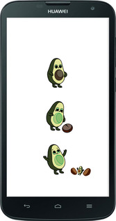 Силиконовый чехол Авокадо 1 для Huawei G730 - 4857u-369 изображение 