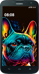 Силіконовий чехол Яскравий бульдог для Huawei G730 - 5547u-369 изображение 