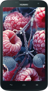 Силиконовый чехол Морозные ягоды для Huawei G730 - 6033u-369 изображение 