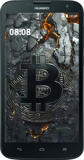 Силіконовий чехол Розпечений біткойн для Huawei G730 - 6091u-369 изображение 