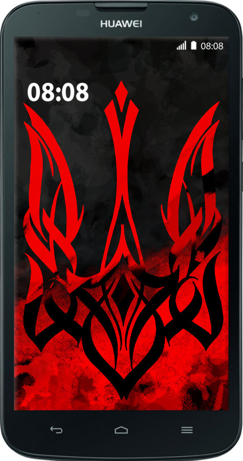 Силиконовый чехол Герб Украины v2 для Huawei G730 - 5312u-369 изображение 