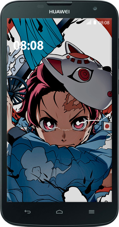 Силіконовий чехол Танджиро Камадо для Huawei G730 - 5574u-369 изображение 