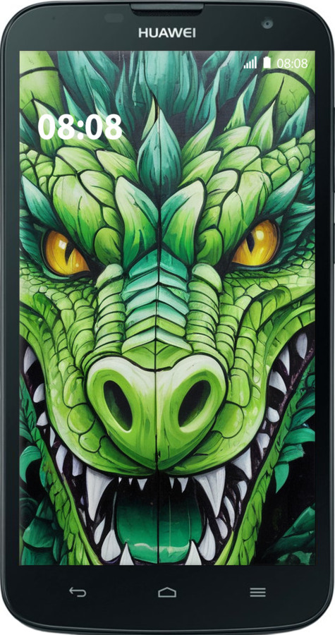 Силіконовий чехол Зелений дракон для Huawei G730 - 5816u-369 изображение 