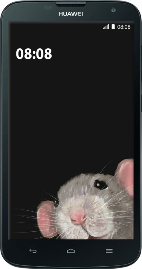 Силіконовий чехол The Peeking Rat для Huawei G730 - 6442u-369 изображение 