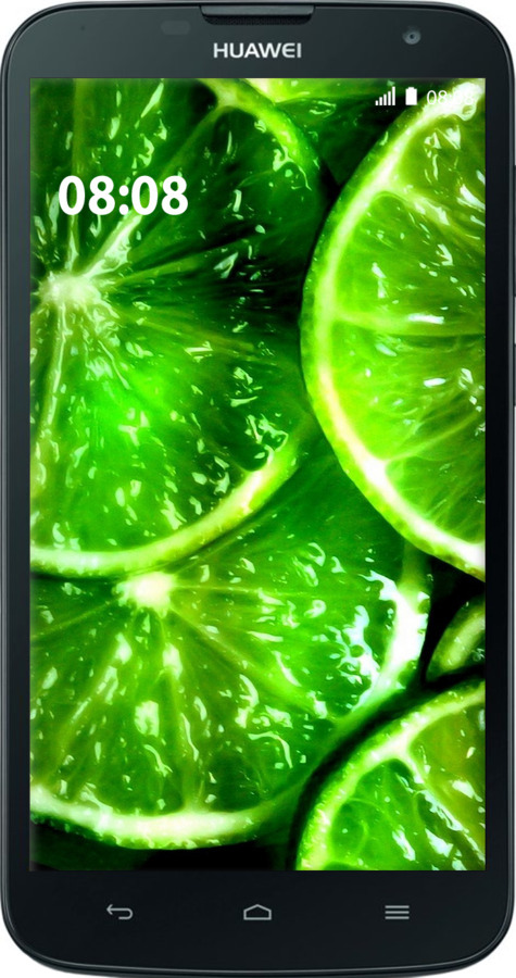 Силіконовий чехол Зелені часточки лимона для Huawei G730 - 852u-369 изображение 