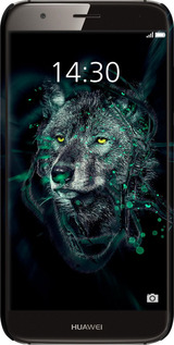 3D пластиковый матовый чехол Wolf для Huawei G7 Plus - 6610m-952 изображение 
