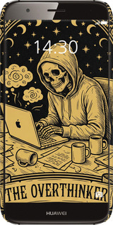 3D пластиковый матовый чехол The Overthinker для Huawei G7 Plus - 6774m-952 изображение 