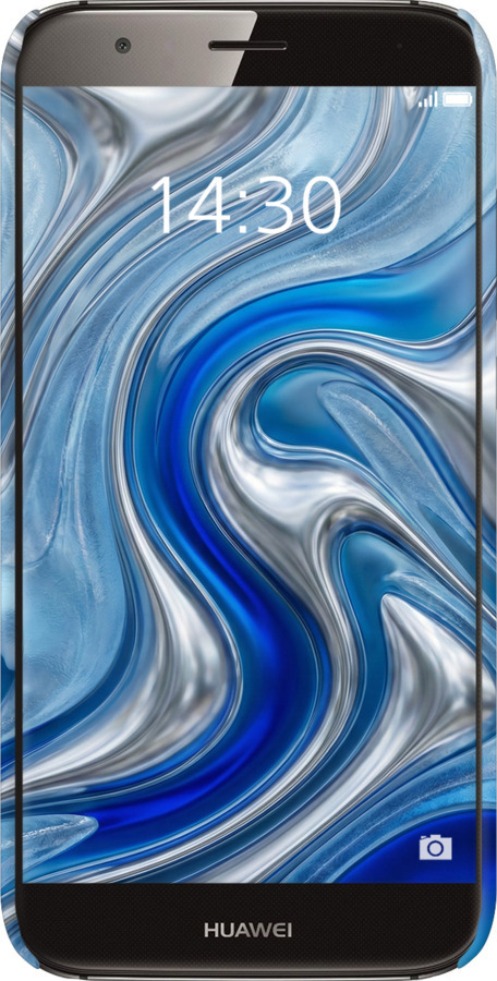 3D пластиковый матовый чехол Liquid Chrome для Huawei G7 Plus - 6781m-952 изображение 