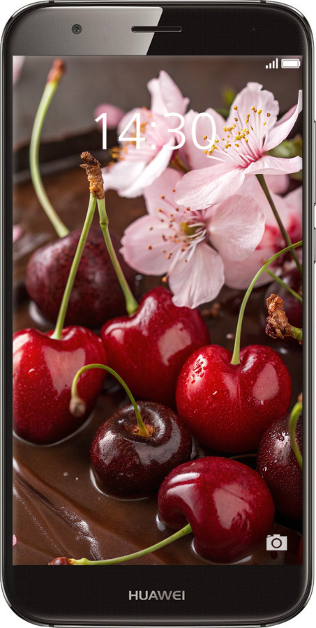 Силіконовий чехол Вишня у шоколаді для Huawei G8 - 6698u-493 изображение 