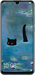 TPU чехол Із зображенням кота та водяної лілії Monet для Huawei Honor 10 Lite - 6519b-1618 изображение 