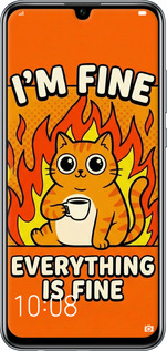 TPU чехол Funny Cat для Huawei Honor 10 Lite - 6786b-1618 изображение 