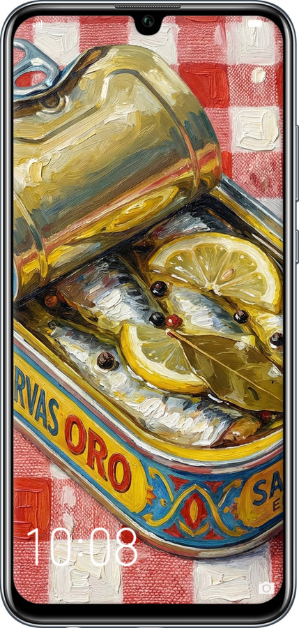 TPU чехол Vintage Sardine Tin Phone для Huawei Honor 10 Lite - 6772b-1618 изображение 