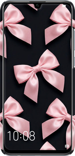 3D пластиковый матовый чехол Coquette Ribbons Dark Coquette для Huawei Honor 10 Lite - 6767m-1618 изображение 