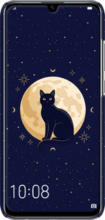 3D пластиковый матовый чехол Cute Cat Celestial/Witchy для Huawei Honor 10 Lite - 6787m-1618 изображение 