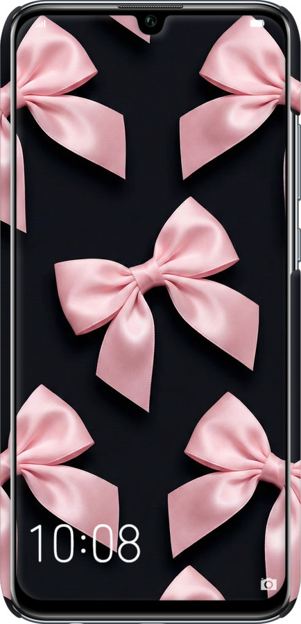 3D пластиковый матовый чехол Coquette Ribbons Dark Coquette для Huawei Honor 10 Lite - 6767m-1618 изображение 