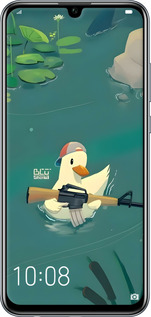 2D пластиковый чехол Уточка с автоматом для Huawei Honor 10 Lite - 6356t-1618 изображение 