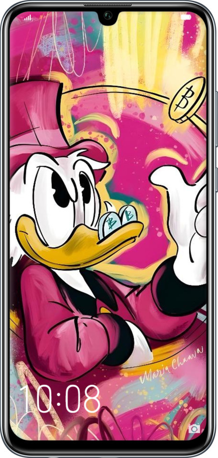 2D пластиковий чехол Скрудж для Huawei Honor 10 Lite - 6283t-1618 изображение 
