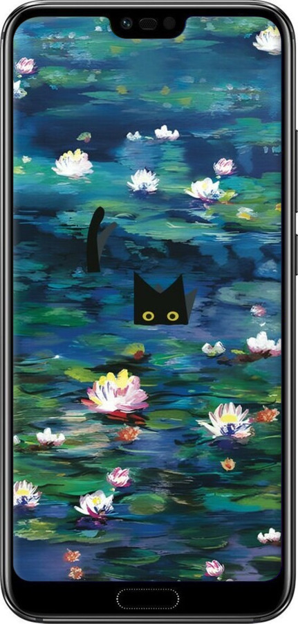 TPU чехол Чохол із зображенням водяних лілій Моне та кішок для Huawei Honor 10 - 6399b-1496 изображение 