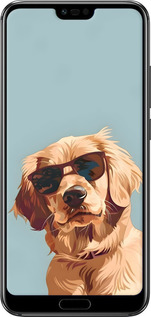 Силиконовый чехол Пес в очках для Huawei Honor 10 - 6381u-1496 изображение 