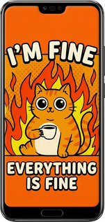 Силиконовый чехол Funny Cat для Huawei Honor 10 - 6786u-1496 изображение 