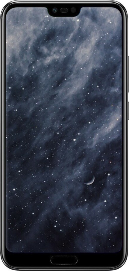 Силиконовый чехол Голубые облака, Голубая луна для Huawei Honor 10 - 6398u-1496 изображение 