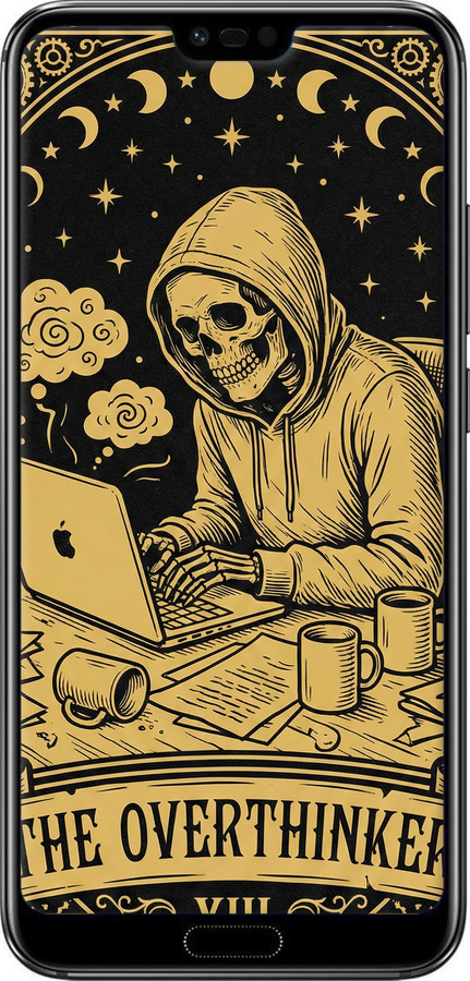 Силиконовый чехол The Overthinker для Huawei Honor 10 - 6774u-1496 изображение 