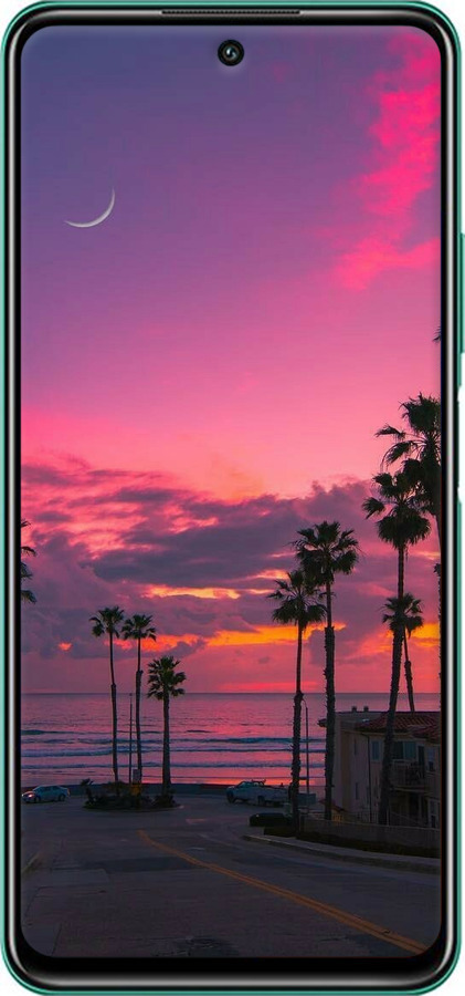 Силіконовий чехол Пальми для Huawei Honor 10X Lite - 5873u-2198 изображение 