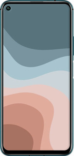 TPU чехол З синіми та рожевими хвилями в стилі ретро для Huawei Honor 20 Pro - 6532b-1702 изображение 