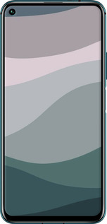 TPU чехол З фіолетовим та бірюзовим ретро-стилем та хвилями для Huawei Honor 20 Pro - 6533b-1702 изображение 