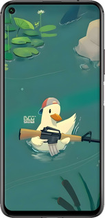 TPU чехол Уточка с автоматом для Huawei Honor 20 - 6356b-1697 изображение 