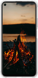Силикон с усиленными углами чехол Огонь для Huawei Nova 5T - 6021sp-1833 изображение 