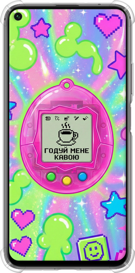 Силіконовий протиударний с посиленими кутами чехол Y2K Aesthetic Retro Pet: Годуй мене кавою для Huawei Nova 5T - 6784sp-1833 изображение 