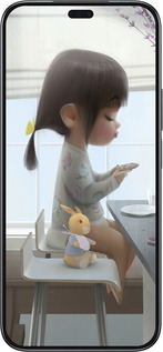 TPU чехол Мила дівчинка з зайчиком для Huawei Honor 200 Lite - 4039b-3728 изображение 