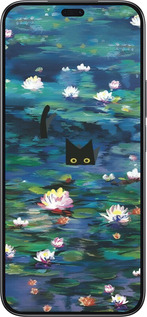 TPU чехол із зображенням водяних лілій та кішок для Huawei Honor 200 Lite - 6257b-3728 изображение 