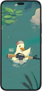 TPU чехол Уточка с автоматом для Huawei Honor 200 Lite - 6356b-3728 изображение 