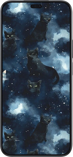 TPU чехол Изображение Кошек с тёмной акварелью для Huawei Honor 200 Lite - 6521b-3728 изображение 