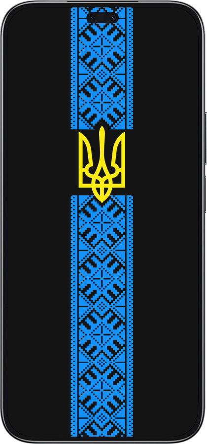 TPU чехол Тризуб в вышиванке для Huawei Honor 200 Lite - 1158b-3728 изображение 