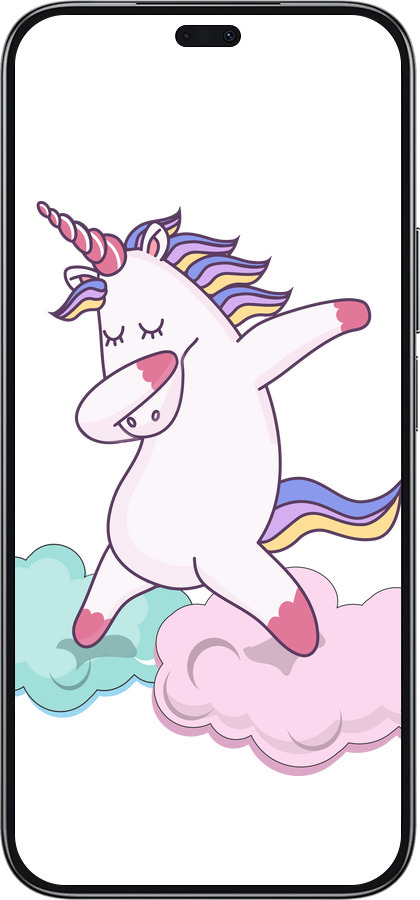 TPU чехол Единорог для Huawei Honor 200 Lite - 4702b-3728 изображение 