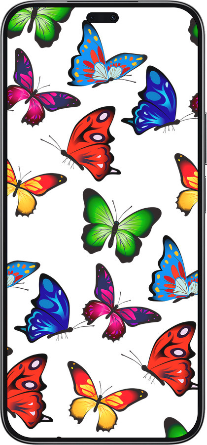 TPU чехол Красочные мотыльки для Huawei Honor 200 Lite - 4761b-3728 изображение 