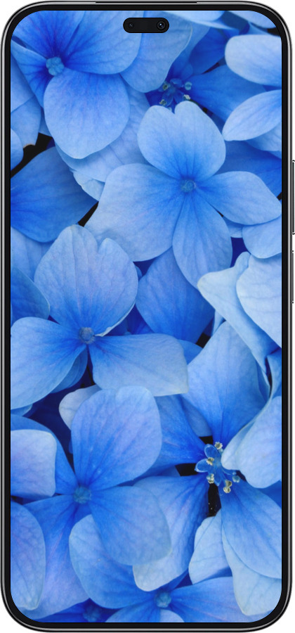 TPU чехол Синие цветы для Huawei Honor 200 Lite - 526b-3728 изображение 