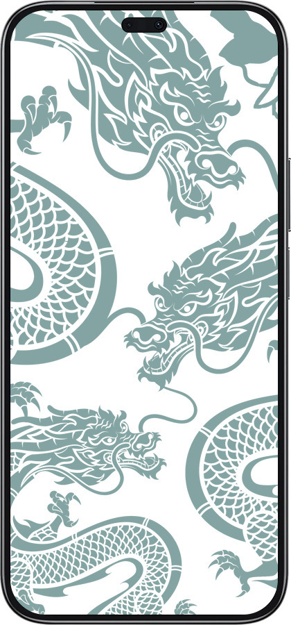 TPU чехол Дракон для Huawei Honor 200 Lite - 5476b-3728 изображение 