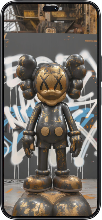 TPU чехол Bronze kaws v3 для Huawei Honor 200 Lite - 6099b-3728 изображение 