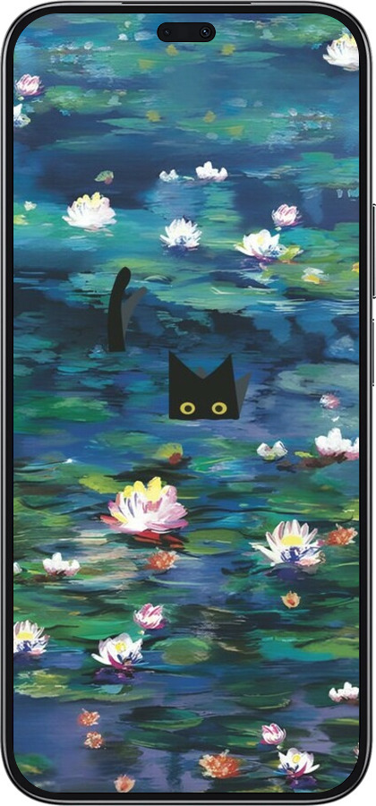 TPU чехол Чохол із зображенням водяних лілій Моне та кішок для Huawei Honor 200 Lite - 6399b-3728 изображение 