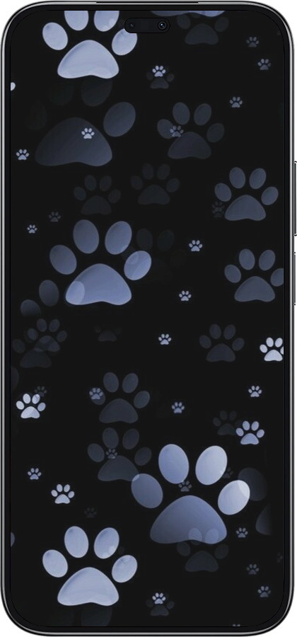 TPU чехол С синими отпечатками лап для Huawei Honor 200 Lite - 6441b-3728 изображение 