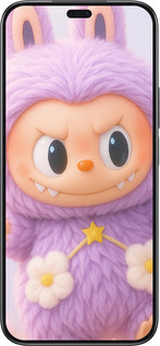 Силіконовий чехол Лабубу для Huawei Honor 200 Lite - 6708u-3728 изображение 